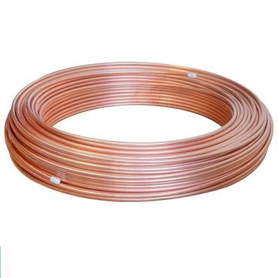 Tubulação de aço sem emenda 1/4 da bobina 3/8 de tubo ASTM C11000 da bobina do cobre da refrigeração dos 10m da polegada de 1/2