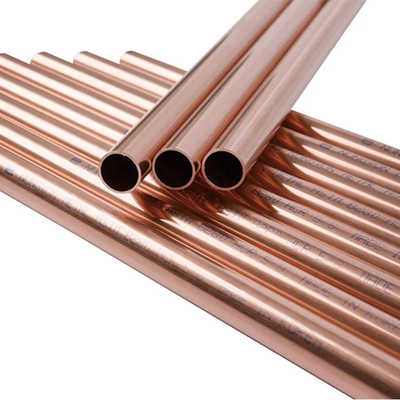 Tubos de cobre e níquel Tubo de cobre sem costura C70600 C71500 C12200 Tubo de liga de cobre e níquel