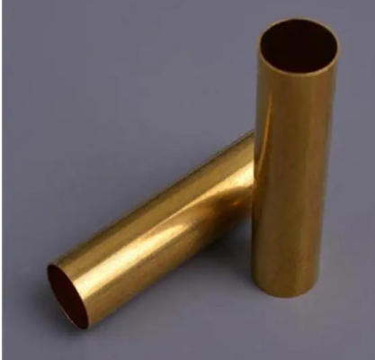 Tubos de bronze UNS C-27200 vermelhos. 20,64 x 2,00mm recozidos conforme ASTM B-135 em barras de 5,800mm