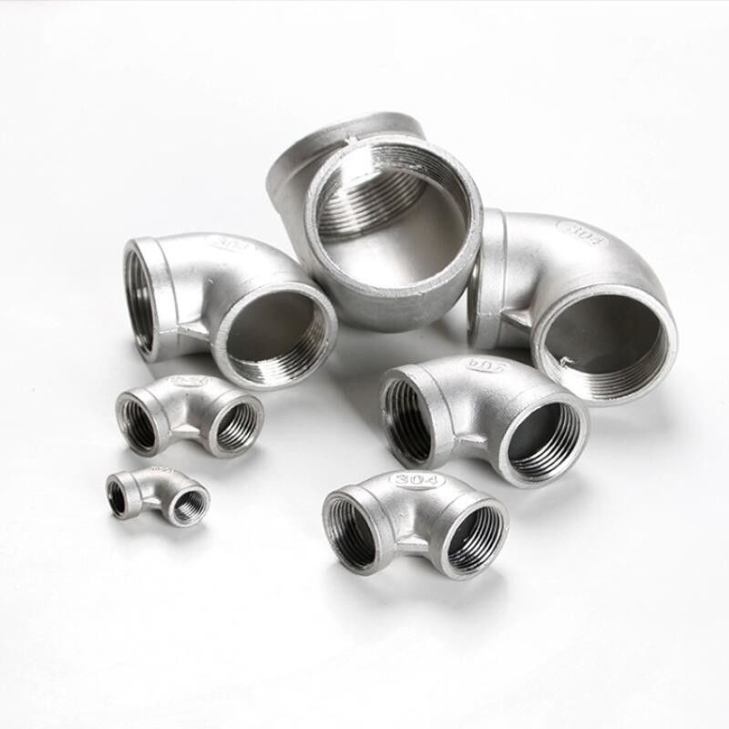 Stainless Steel Inner And Outer Wire Elbow Inner Wire Elbow 90 ° Stainless Steel Elbow Water Pipe Fittings Fittings 4