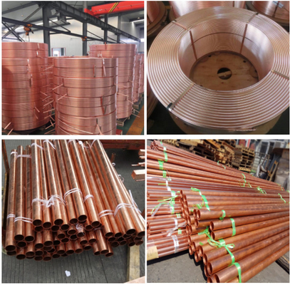 Tubo de cobre e níquel / sistema de tubulação de cobre e níquel personalizável com parede de precisão e diâmetro interno