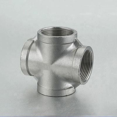 a braçadeira de tubulação dos encaixes de tubulação DN40 do T do ferro fundido 3/4 de 1" mergulho quente galvanizou o encaixe de tubulação de aço NPT de três soquetes BSP BSPT