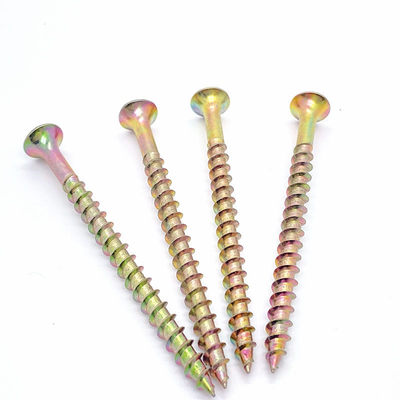 Os parafusos/suportam o tratamento térmico de madeira de alta qualidade Pan Zinc Plated Chipboard Screw dos parafusos