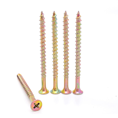 Os parafusos/suportam o tratamento térmico de madeira de alta qualidade Pan Zinc Plated Chipboard Screw dos parafusos