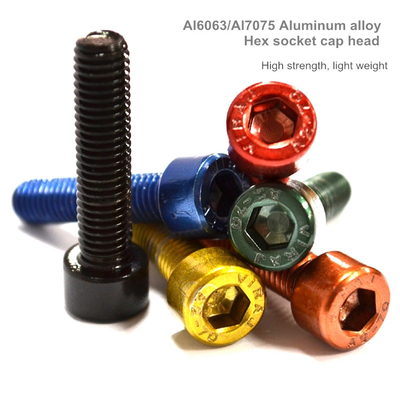 O ruído 912 M3 M4 X do prendedor 16 milímetros encanta St Allen Bolt Aluminum Screws anodizado colorido verde preto de M5 M6 M36x2