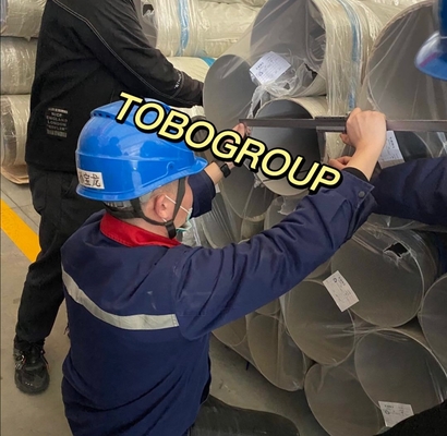 Tubulação de aço inoxidável frente e verso 3" SCH80 UNS S31803 ASME B36.10