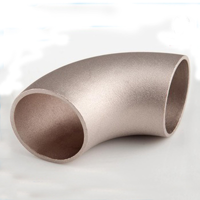 Do cotovelo de aço inoxidável frente e verso dos encaixes de tubulação de UNS S31803 curvatura curto SCH40 ASME B16.9 90D do raio