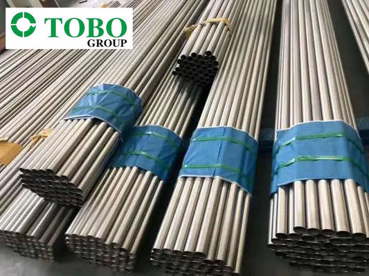 Tubo Redondo de Liga de Titânio ASTM B338 Gr9 de 10 Polegadas e 20mm Polido Laminado a Quente
