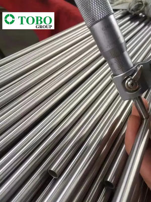 Tubo Redondo de Liga de Titânio ASTM B338 Gr9 de 10 Polegadas e 20mm Polido Laminado a Quente