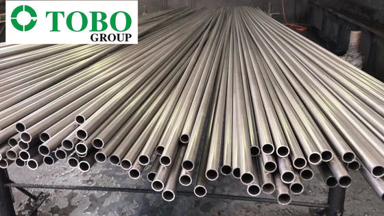 Tubo Redondo de Liga de Titânio ASTM B338 Gr9 de 10 Polegadas e 20mm Polido Laminado a Quente