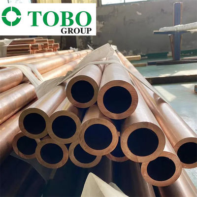Tubo de cobre-níquel com condutividade térmica de 29 a 45 watts por metro kelvin que assegura a transferência de calor em condensadores e refrigeradores