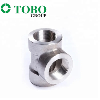 ANSI/ASME aço inoxidável aço carbono roscado Teas dimensiones e materiais personalizáveis grau industrial