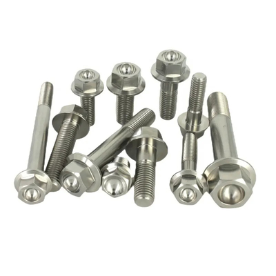 O costume de grande resistência encanta prendedores que do titânio da flange GR5 Ti-6al-4v o titânio aparafusa os parafusos do titânio