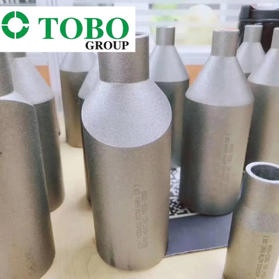 O aço de liga forjado ASTM do titânio dos encaixes de tubulação B861 GR2 2" x 1" liga do titânio de SCH10S x SCH40S estampa o bocal