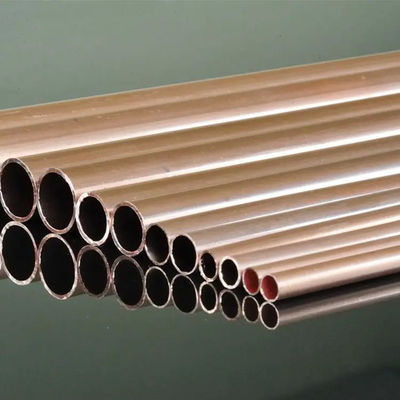 Tubos de cobre e níquel CuNi 90 10 e CuNi 70 30 tubos soldados sem costura de liga para sistemas de refrigeração de sistemas de combate a incêndios e transporte de água do mar