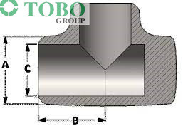 T de alta qualidade do coxim de TOBO - 4" Sch XH A/SA234 WPB sem emenda