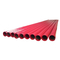 Tubulações grossas da parede do aço carbono composto revestido plástico vermelho da tubulação de aço ASTM A106
