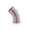 Metal de liga de níquel Inconel 600 de alta qualidade 45 graus Butt Soldadura Cotovelo ASME B16.9 1 a 24 polegadas de prata