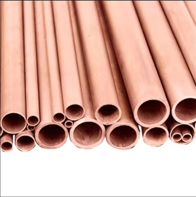 Tubo sem costura Tubo de cobre liga de níquel Tubo de cobre de condicionamento Tubo de cobre 3/8 1/4 em bobina para ar