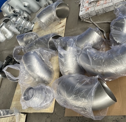Metal de liga de níquel Inconel 600 de alta qualidade 45 graus de cotovelo traseiro acessórios de soldagem ASME B16.9 tamanho personalizado