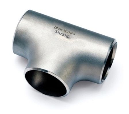 Adaptador em T de 3 vias com união JIC em aço carbono galvanizado para sistema de tubulação hidráulica