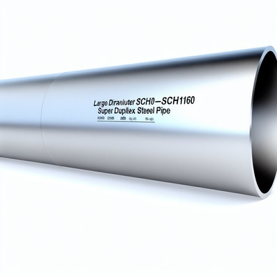 Tubo de aço inoxidável de grande diâmetro sch10-sch160 Super duplex para alta resistência à corrosão em ambientes agressivos