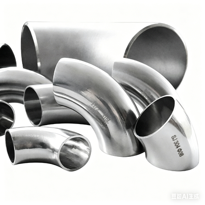 Polished 304 Stainless Steel Elbow, 90 Degree Butt Weld Fitting for Plumbing