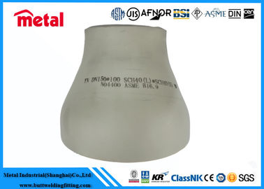 Soldadura de extremidade que cabe o redutor excêntrico de aço inoxidável do duplex super UNS S32750 1 x 3/4 de ASME B16.9