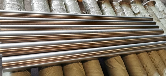 Tubo de aço inoxidável frente e verso super UNS S32750 SCH40 da tubulação de aço inoxidável