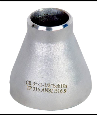 Soldadura de extremidade que cabe o redutor concêntrico SCH10 1 x 1/2 ASME B16.9 de UNS S31803