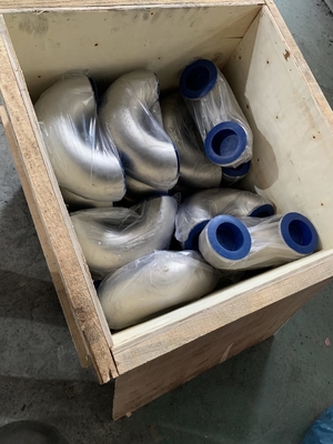 Curvatura curto de aço inoxidável frente e verso UNS S31803 ASME B16.9 do raio do cotovelo 180D dos encaixes de tubulação da soldadura de extremidade