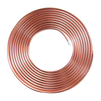 Bobina redonda da tubulação de cobre 15m de aço de cobre sem emenda do tubo C10100 C11000 C12200 3mm da bobina