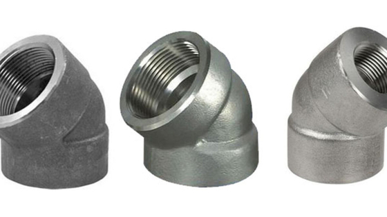 2023 Metal Nickel Alloy Melhor Cotovelo Fijado 45 Graus Forjado Adequado Dimensão Personalizada Cor Personalizada
