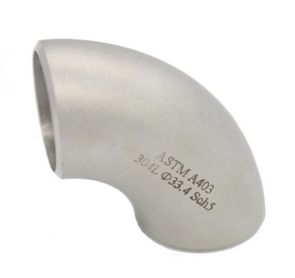 METAL Alta Qualidade Cotovelo de qualidade alimentar de aço inoxidável sanitário 90 graus Cotovelo longo