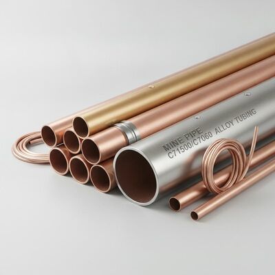 Tubos e tubos de cobre e níquel resistentes à corrosão para aplicações industriais