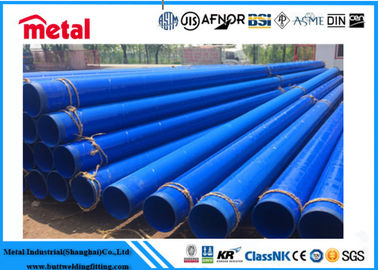 CLASSIFIQUE a tubulação de aço revestida 3PP OD de X52 ERW PESO de 4 POLEGADAS 7,9 milímetros de cola Epoxy de revestimento interna de Novolac