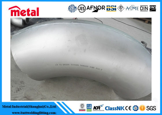 ASME B16 9 níquel os encaixes de tubulação NO8020 da liga a liga 20 da LR do cotovelo de 90 graus