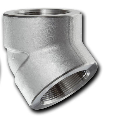 90 graus SS304 Sch80 rosquearam o encaixe maleável do cotovelo