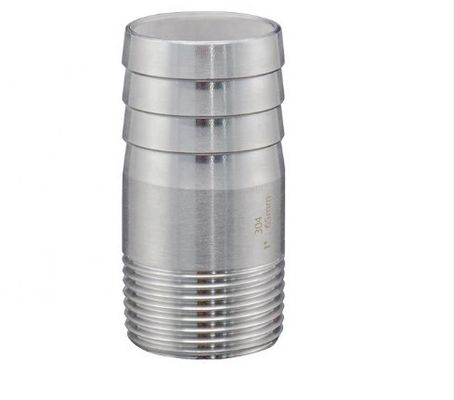 Os encaixes de tubulação de aço inoxidável do GB estampam o homem flexível lustrado em volta do bocal da mangueira