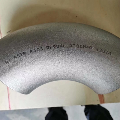 Conexões para tubos de liga de titânio ASTM B16.9 Grau 2 Cotovelos de titânio de 90 graus laminados a quente