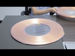 Tubo sem costura Tubo de cobre liga de níquel Tubo de cobre de condicionamento Tubo de cobre 3/8 1/4 em bobina para ar