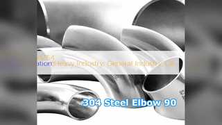 Cotovelo de aço inoxidável 304 encaixe BW de 90 graus