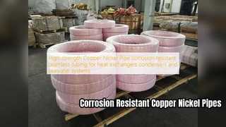 Tubulação resistente à corrosão de tubo de cobre e níquel de grande resistência