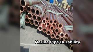 Tubo de cobre e níquel sem costura 90/10 6" SCH40