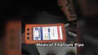 Instrumentos médicos de tubulação de liga de titânio biocompatível