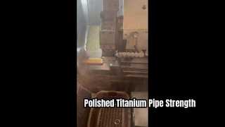 Tubo de titânio sem costura GR5 com acabamento polido