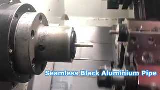 Tubo de alumínio preto sem costura de alta precisão