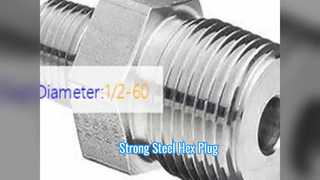 Plugue hexagonal de liga de aço forjado / polegada